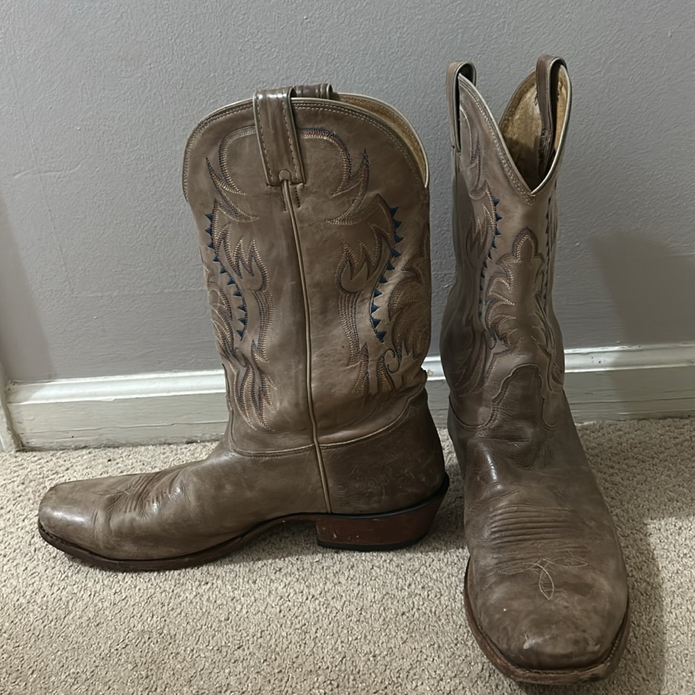Nocona Men's Western Cowboy Boots, Size 14 runs small